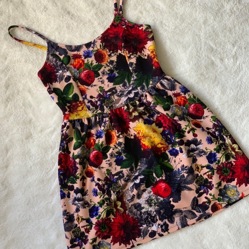 Floral Print Short Dress